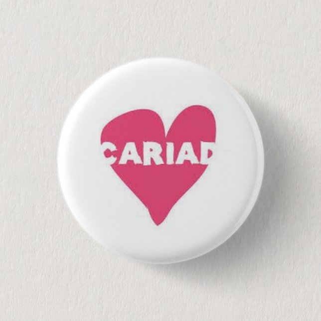 Cariad Button Badge (Front)