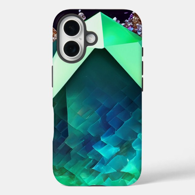 Caribbean Abstract Emerald Crystal Blue Waters Case-Mate iPhone Case (Back)