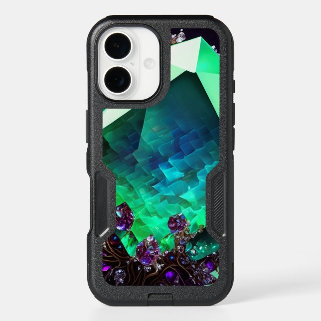 Caribbean Abstract Emerald Crystal Blue Waters Otterbox iPhone Case (Back)