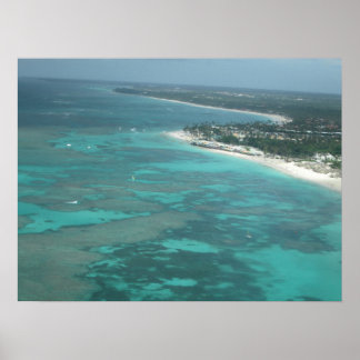 CARIBBEAN AERIAL #1 POSTER