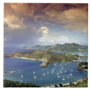 Caribbean, Antigua. Ceramic Tile