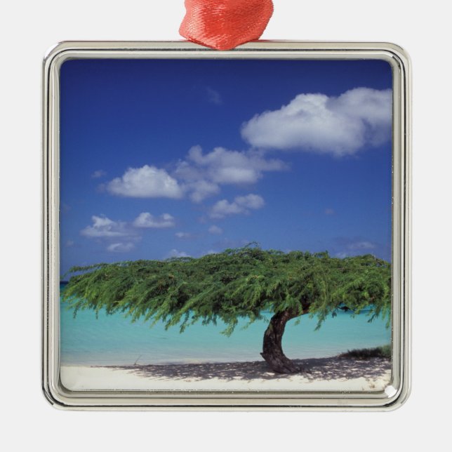 Caribbean, Aruba. Eagle Beach Metal Ornament (Front)