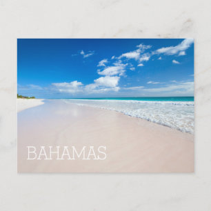 Caribbean beach and sea postcard