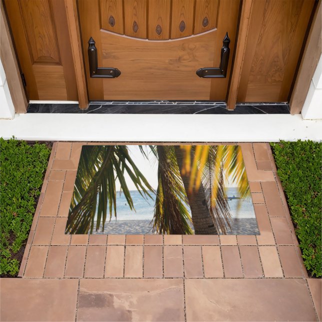 Caribbean Beach Bliss #2 #wall #art  Doormat (Outdoor)