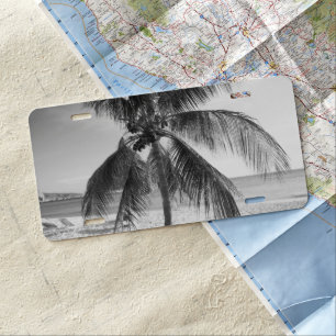 Caribbean Beach Bliss #5 #tropical #wall #art License Plate