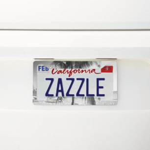 Caribbean Beach Bliss #5 #tropical #wall #art License Plate Frame