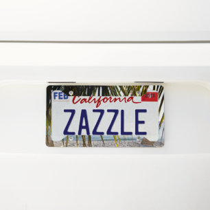Caribbean Beach Bliss #6 #tropical #wall #art License Plate Frame