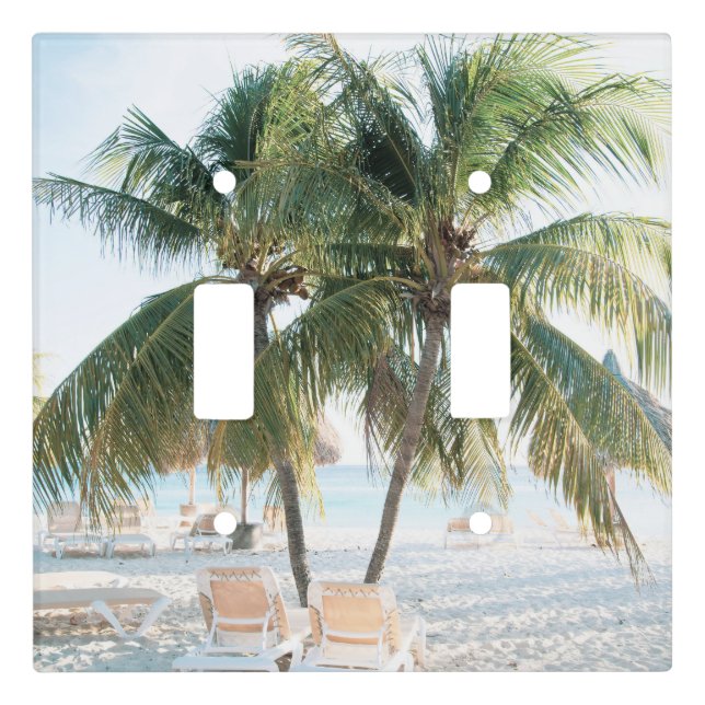 Caribbean Beach Bliss 7 #travel #art  Light Switch Cover (Front)