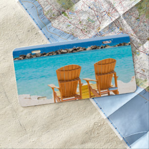 Caribbean Beach Chair Oasis #1 #caribbean #wall License Plate