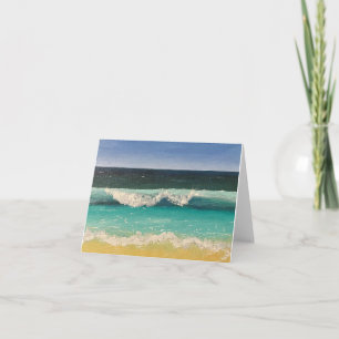 Caribbean Beach In St Lucia Card