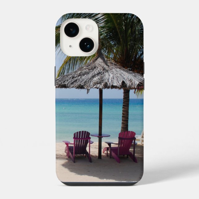 Caribbean Beach Iphone Case (Back)