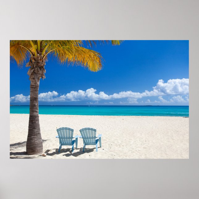 Caribbean beach poster (Front)