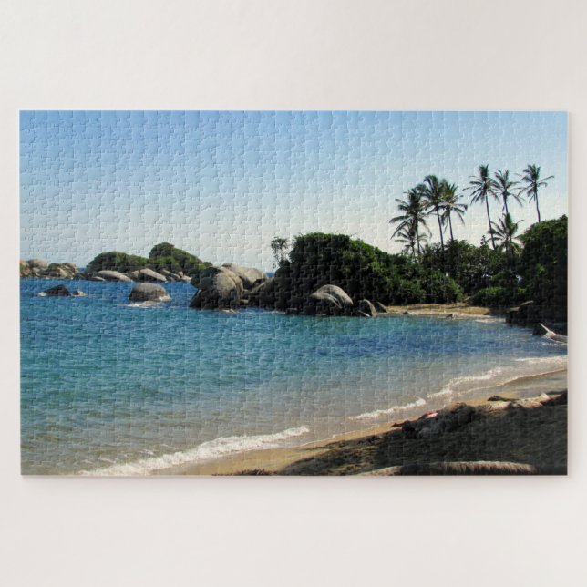caribbean beach tayrona jigsaw puzzle (Horizontal)