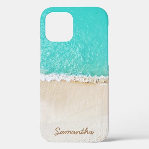 Caribbean Beach Waves and Sand iPhone 12 Case