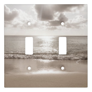 Caribbean Beach Zen Oasis #2 #ocean #wall #art Light Switch Cover