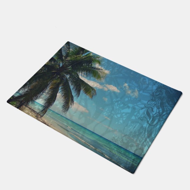 Caribbean Blue Doormat (Angled)