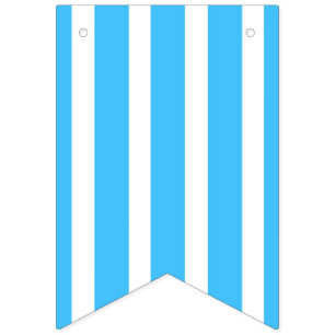 Caribbean blue stripe bunting flag