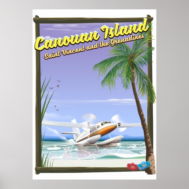 Caribbean, Canouan islands paradise poster. Poster (Front)