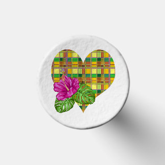 Caribbean Colorful Fabric Madras Tartan Golf Tees