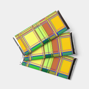 Caribbean Colorful Fabric Madras Tartan Hershey Bar Favors