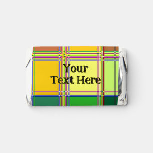 Caribbean Colorful Fabric Madras Tartan Hershey's Miniatures