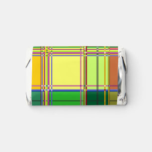 Caribbean Colorful Fabric Madras Tartan Hershey's Miniatures