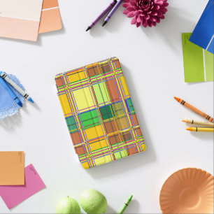 Caribbean Colorful Fabric Madras Tartan iPad Mini Cover