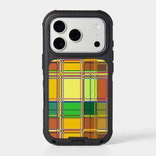 Caribbean Colorful Fabric Madras Tartan iPhone 17 Pro Case