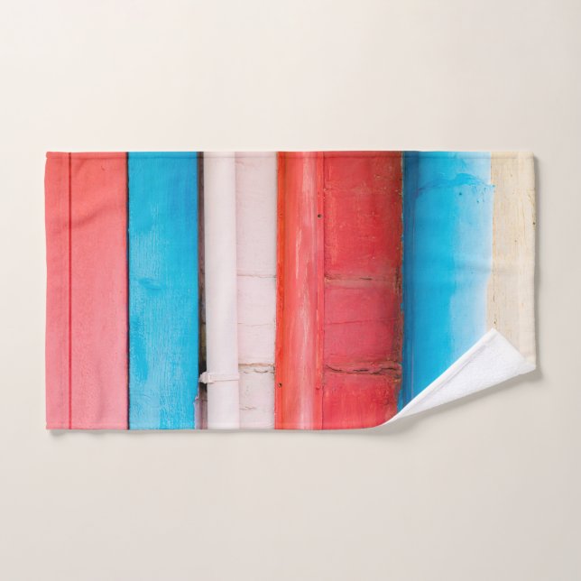 Caribbean colors - abstract bath towel set (Hand Towel)