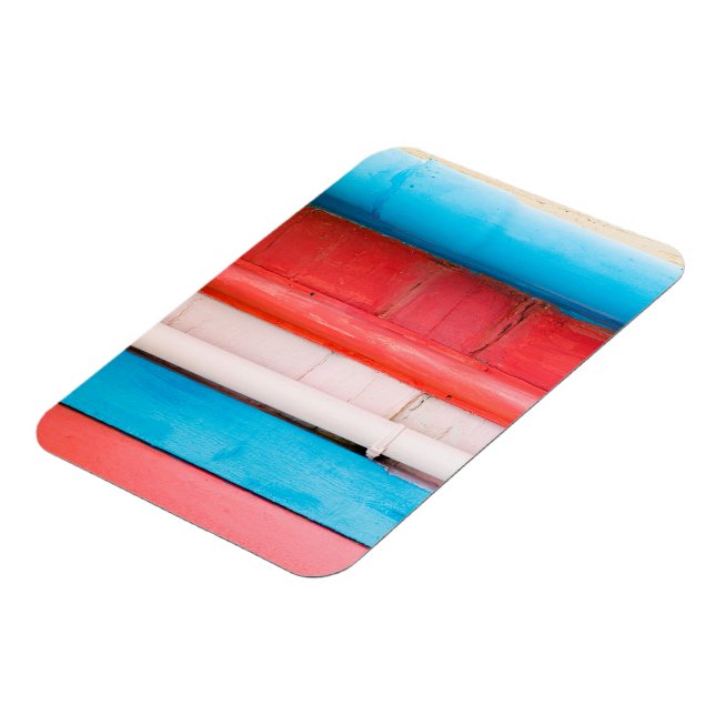 Caribbean colors - abstract magnet (Left Side)