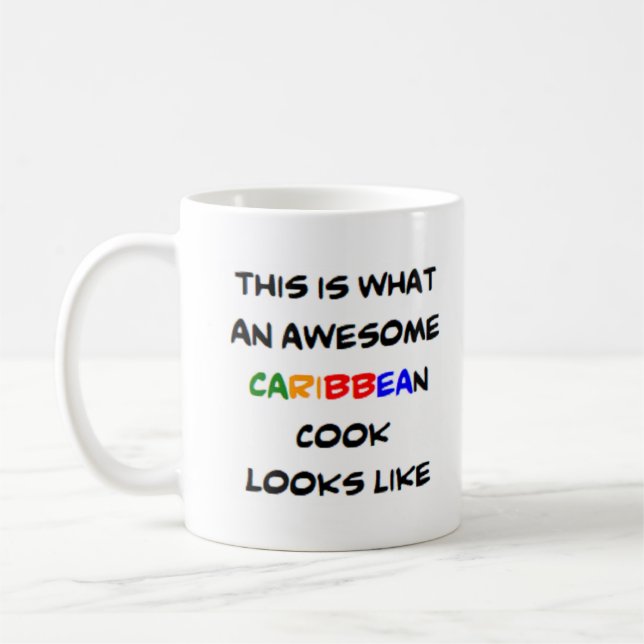 caribbean cook, awesome coffee mug (Left)