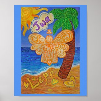 Caribbean Creole Angel Painting Art Print Posters