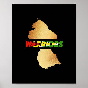 Caribbean Cricket Guyana Warriors Guyanese Cricket Poster