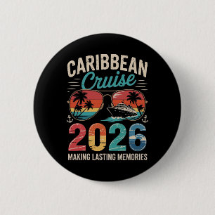 Caribbean Cruise 2026 Vacation Trip Matching Famil Button