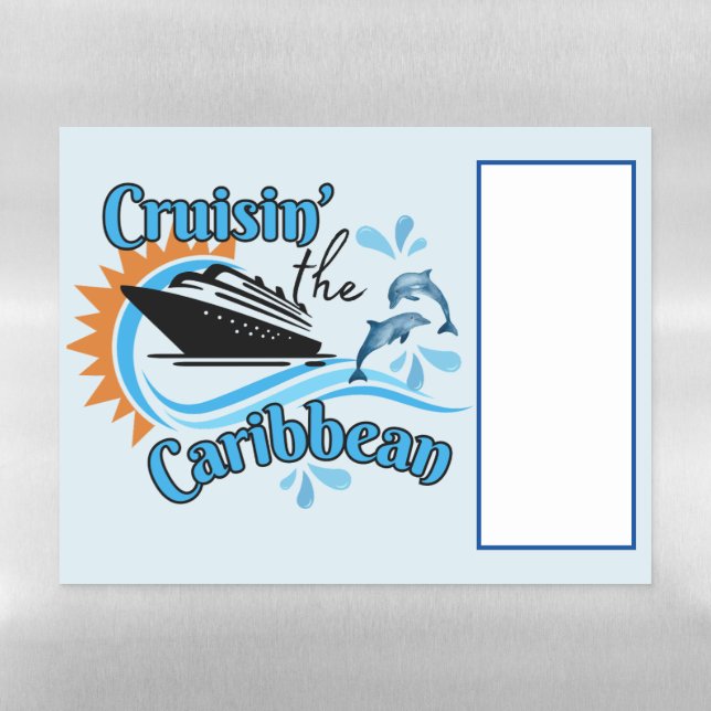 Caribbean Cruise Doo Sign Magnetic Dry Erase Sheet (Horizontal)