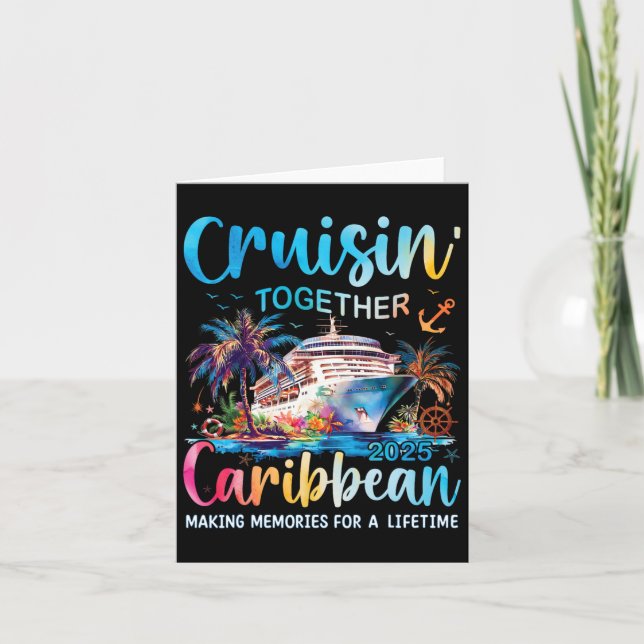 Caribbean Cruise Family Vacation 2025 Cruisin’ Tog Card (Front)