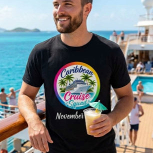 Caribbean Cruise Squad Ship Embarkation Group T-Shirt