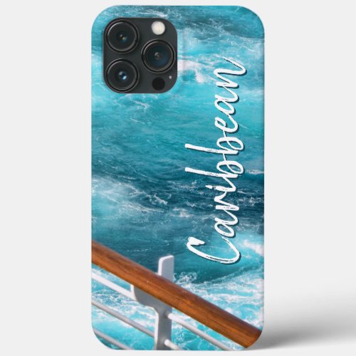 Caribbean Cruise Turquoise Wake Travel Photography iPhone 13 Pro Max Case