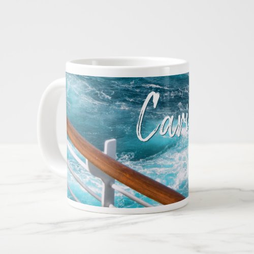 Caribbean Cruise _ Turquoise Water Photography Giant Coffee Mug