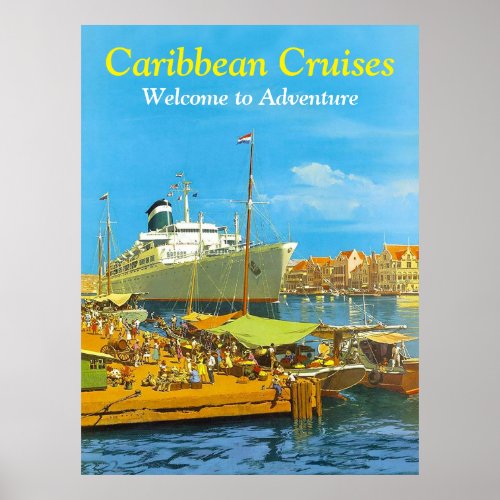 Caribbean Cruises Poster