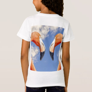 Caribbean flamingo love heart T-Shirt