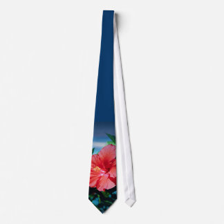 Caribbean flower neck tie