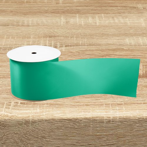 Caribbean Green Solid Color Satin Ribbon