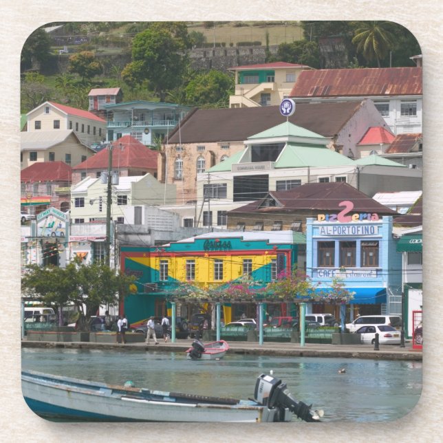 Caribbean, GRENADA, St. George's, St. George's Beverage Coaster (Front)
