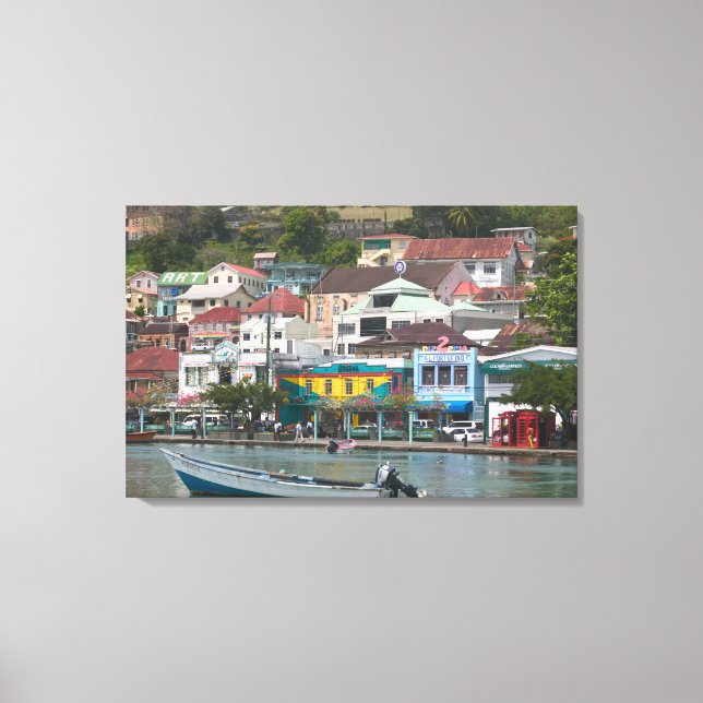 Caribbean, GRENADA, St. George's, St. George's Canvas Print (Front)