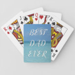Caribbean Horizon Best Dad Ever Playing Cards