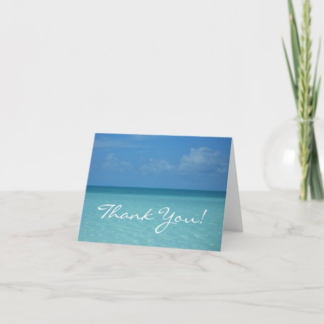 Caribbean Horizon Thank You Card (Front)