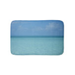Caribbean Horizon Tropical Turquoise Blue Bath Mat