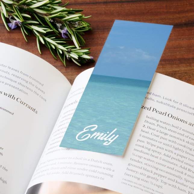 Caribbean Horizon Tropical Turquoise Blue Bookmarks (Book)