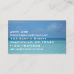 Caribbean Horizon Tropical Turquoise Blue Business Card